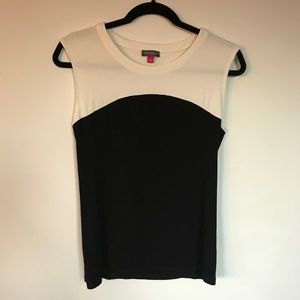 Sleeveless colorblock top